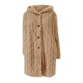thumbnail image 5 of LOVZFMLL Jackets for Women Plus Size Winter Warm Loose Turndown Collar Jacket Coat, 5 of 5