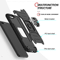 thumbnail image 3 of LeYi For iPhone 8 Plus Case, iPhone 7 Plus Case: 2 x Glass Screen Protector, Support Magnet Mount, Black, 3 of 7