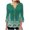 Green, variant on LEAVINGSUO Fall Winter V Neck Long Tops for Women, Womens Tops Clearance Fashion Women's Summer V-Neck 3/4 Sleeve Print Casual T-Shirt Blouse
