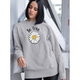 thumbnail image 2 of Be Free Heart Daisy Sweatshirt Women -Image by Shutterstock, Female Large, 2 of 4