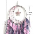 thumbnail image 4 of Feather Dream Catcher for Bedroom,for Wall Hanging Craft Gifts Pink, 4 of 5