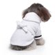 thumbnail image 4 of Albornoz para mascotas, toalla de baño para perros, bata de baño ajustable para gatos, bata de baño de secado rápido con cinturón y capucha para cachorros, perros pequeños y gatos M oso de fresa Electrónica, 4 of 5