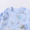thumbnail image 6 of CAUYDY Preemie Boys Pajamas Baby Clothes Fall Winter Newborn Long Sleeve Bodysuit Infant Boy Romper Toddler One-Pieces 0 3 6 9 Months 1T 2T Sky Blue for Sizes 3-6 Months, 6 of 7