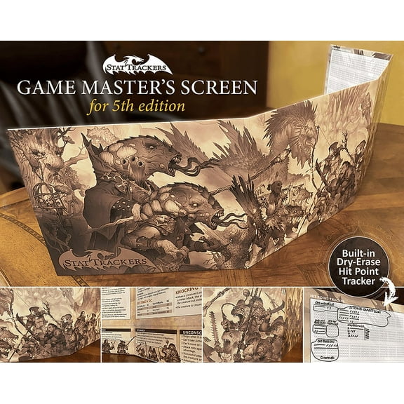 Stat Trackers - Game Master Screen - 5th Ed