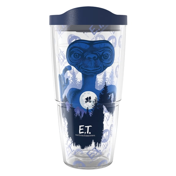 Tervis E.T. the Extra-Terrestrial 40th Anniversary Made in USA Double Walled Insulated Tumbler Travel Cup Keeps Drinks Cold & Hot, 24oz, Classic