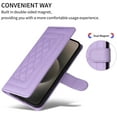 thumbnail image 2 of for iPhone 13 Pro Max Thin Fit Case Cover, Premium PU Leather Magnetic Wallet Flip Case with Stand Bracket Holder Flip Cover with Card Slots and Wrist Strap for iPhone 13 Pro Max - Purple, 2 of 9