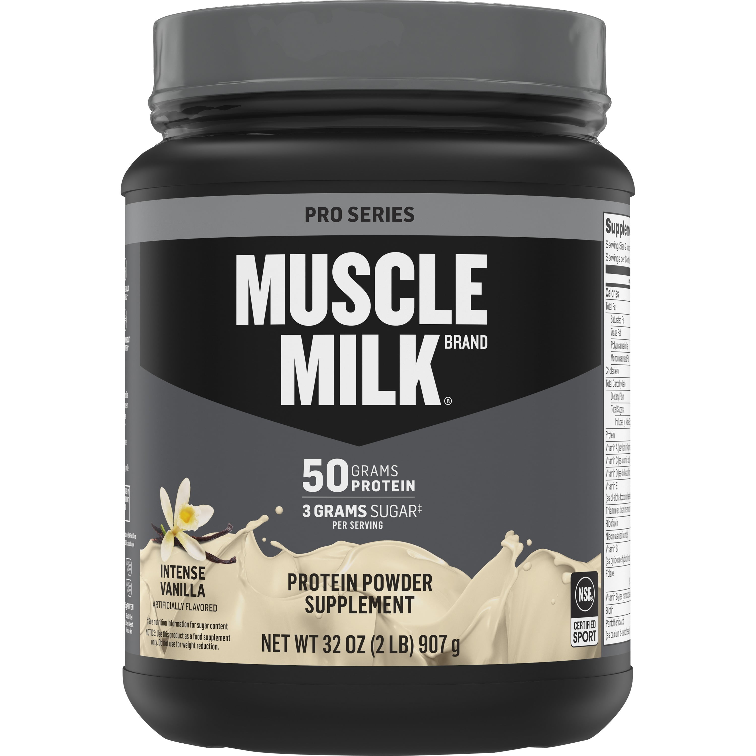 Muscle Milk Pro Series Protein Powder Intense Vanilla 2lbs Walmart