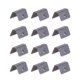 thumbnail image 4 of Deflector Lluvia Y Viento 12 Uds. Clips Ajuste Accesorios Repuesto para Automóviles para Heko G3, 4 of 8