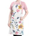 thumbnail image 5 of Pioneer Flower Floral Print Pattern Apron-Garden Aprons for Women with Pockets-Cotton Linen Waterproof Kitchen Cooking Gardening Aprons Adjustable for Kitchen,Cooking,BBQ and Salon 33x27 Inch, 5 of 7