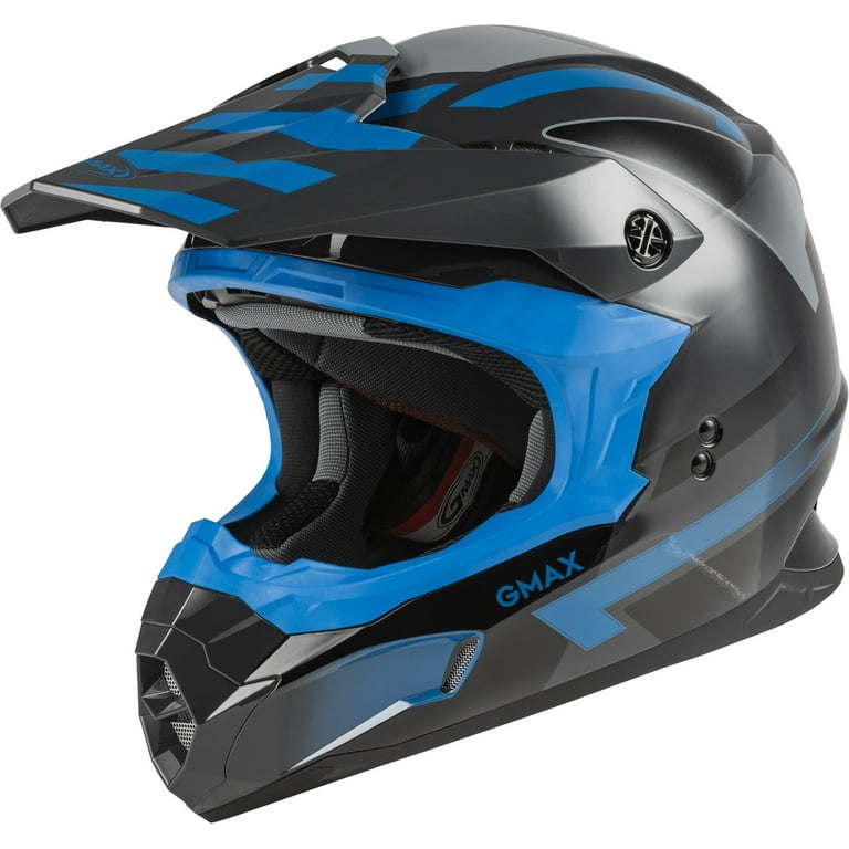 GMAX MX 86 Fame MX Offroad Helmet Blue Black 3XL Walmart