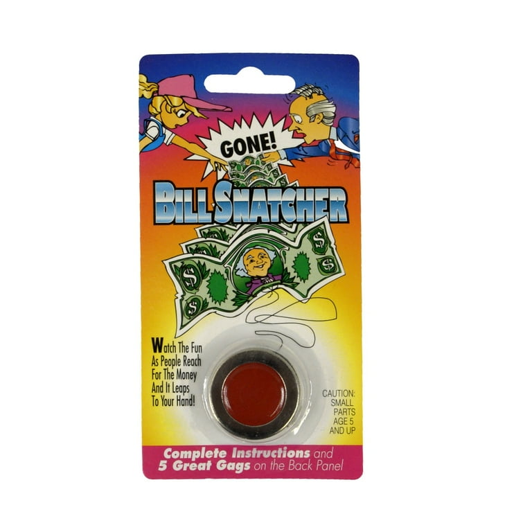 Dollar Bill Snatcher Magic Trick Practical Joke Novelty Money