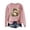 Light Pink, variant on Gunia Womens Christmas Sweaters Knit Tops Snowman Pullover Fall Winter Xmas Sweater Warm Crew Neck Beige Fashion Sweater for Women,Size S-Xxl