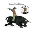 PVC Model Animal Toys Rodeo Bull with Collectible Static Plastic Toy