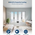 thumbnail image 4 of Garvee Life 3-in-1 Portable Air Conditioner, 8,000 Btu Portable AC Unit with Cooling, Dehumidifier & Fan for Rooms up to 350 Sq.ft with Remote Control, Sleep Mode, 24H Timer & Window Kit, 4 of 7