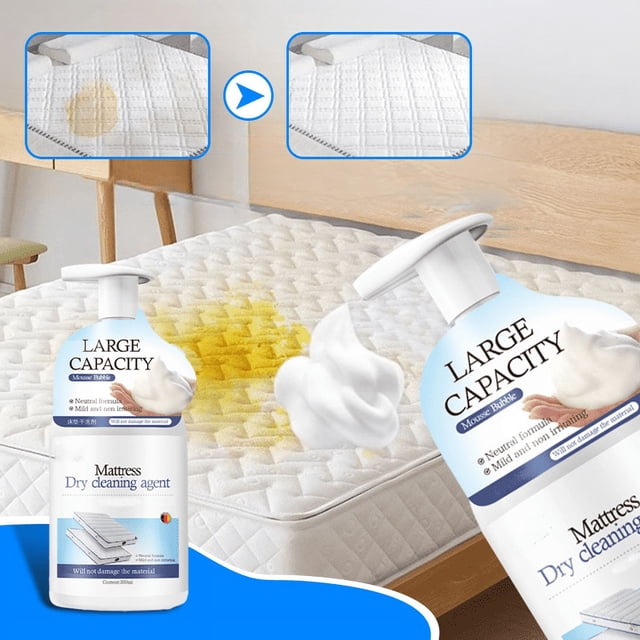 Limpiador de colchones en spray | Potente quitamanchas para colchones y sofás: no se necesita agua | Fórmula de limpieza profunda | Neutralizador de olores | Seguro para superficies delicadas | 300