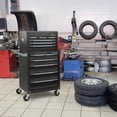thumbnail image 2 of Gymax Coffre à Outils Roulant en Acier Armoire de Rangement pour Outils à 5 Tiroirs avec Trous de Suspension, 2 of 10