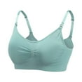 thumbnail image 1 of Xmarks Wireless Push Up Bra for Women Silicone Soft Support Seamless Adjustable Comfortable Wire Free Bralette Green 44/100ABCD,46/105ABCD, 1 of 5