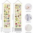 thumbnail image 3 of 2Pcs Wildflower Tapestry Vintage Floral Long Vertical Tapestry Wall Hanging Plants Floral Tassel Wall Tapestry Mystic Aesthetic Tapestry for DIY Bedroom and Living Room(45.7x13 Inch), 3 of 7