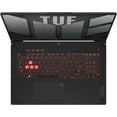 thumbnail image 6 of ASUS TUF Gaming A17 Gaming/Entertainment Laptop (AMD Ryzen 7 7735HS 8-Core, 17.3in 144Hz Full HD (1920x1080), GeForce RTX 4060, 16GB DDR5 4800MHz RAM, 2x2TB PCIe SSD RAID 0  (4TB), Win 11 Home), 6 of 7