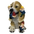 thumbnail image 2 of Outdoor Fun Statue Decoration Of Dwarfs In Little Yellow Dog Garden, 2 of 3
