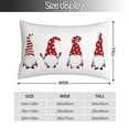 thumbnail image 4 of Disketp Pillow Covers Christmas Gnome Pattern Throw Pillow Case Cushion Covers,Cushion For Bedroom,Couch,Home-20"X30", 4 of 9