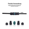 thumbnail image 2 of Empalme de cable impermeable con conexión a tierra, manguito de conexión de cable de 3 conductores, adecuado para cables de 5 a 9 mm., 2 of 4