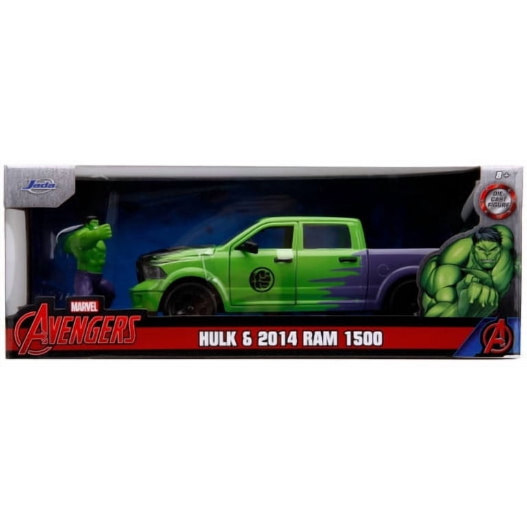 ミニカー 1:24 MARVEL AVENGERS 2014 RAM HULK Jada Toys, Marvel Avengers Hollywood Rides 1:24 Ram 1500 Hulk