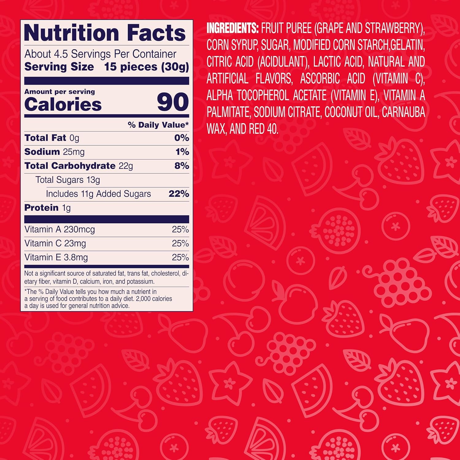 Welch’s Fruit Snacks Strawberry – 12 Pack – 5 oz Bags Each – Made with Real Fruit – Gluten-Free