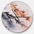 thumbnail image 1 of DesignArt Moss Agate and Dendrite Crystals macro Large Wall Clock, 1 of 2