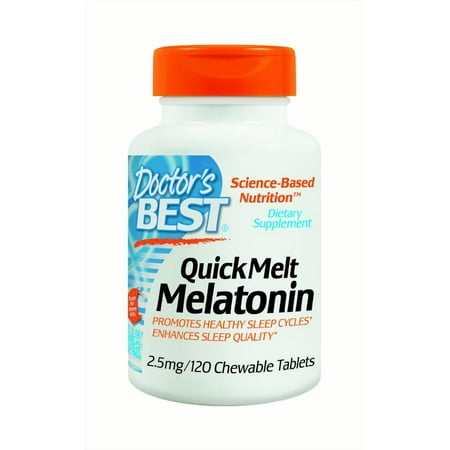 Doctor's Best Quick Melt Melatonin 2.5 mg, 120 Ct (Deramaxx 25 Mg Best Price)