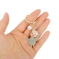 thumbnail image 5 of Unique Bargains 1 Pc Handbag Charms Keychains Flowers Butterfly Bag Accessories Pink, 5 of 5