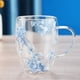 thumbnail image 5 of Advancent Taza de café de doble pared Taza de flores de cristal mineral 350 ml Tazas de té de flores secas Tazas de té de vidrio Mostrada D, 5 of 6