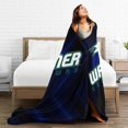 thumbnail image 5 of Wagner College Logo Fleece Blanket, Very Soft Microfiber Flannel Blanket for Couch Warm and Cozy for All Seasons, 5 of 6