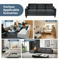 thumbnail image 4 of Modern Simple Fabric Sectional Sofa 220cm for Living Room - Soft & Breathable, 4 of 15