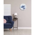 thumbnail image 3 of Wall Clock 14 Inch Modern Abstract Tulip Flower Round Silent Decorative Wall Clocks Battery Operated for Living Room Bedroom Kitchen Classroom Decor, Light Blue,Large, 3 of 7
