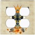 thumbnail image 3 of Metal Light Switch Plate Cover Cute Chihuahua Queen Crown Outfit Beige DOG019, 3 of 13