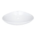 thumbnail image 3 of Lavabo de ceramica ovalado sin rebosadero sobre cubierta marca Gravita, 3 of 5