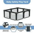 thumbnail image 7 of G TALECO GEAR Baby Playpen with Mat, Large Play Yard for Babies and Toddlers, Portable Baby Activity Center for Indoor & Outdoor, Black(50‘’×50‘’), 7 of 7