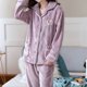 thumbnail image 3 of Conjuntos de Pijamas Para Mujer Camisones Moda Franela Estampado Sólido Bolsillo Manga Larga + Pantalones Largos Traje de Pijama Odeerbi ODB144303, 3 of 7