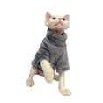 thumbnail image 1 of fastboy Easy To Clean Cat Cloth – Practical Choice For Busy Owners Comfortable And Soft Clothes For dark grey XXL, 1 of 6