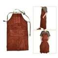 thumbnail image 3 of Adjustable Leather Work Shop Apron with Tool Pockets for Woodworking Cooking, 3 of 8
