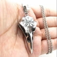 thumbnail image 3 of US 1-2 Pack Viking Raven Skull Necklace Vegvisir Norse Talisman Stainless Steel, 3 of 4