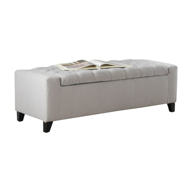 Hikaru Tufted Velvet Storage Ottoman Bench Walmart Com Walmart Com