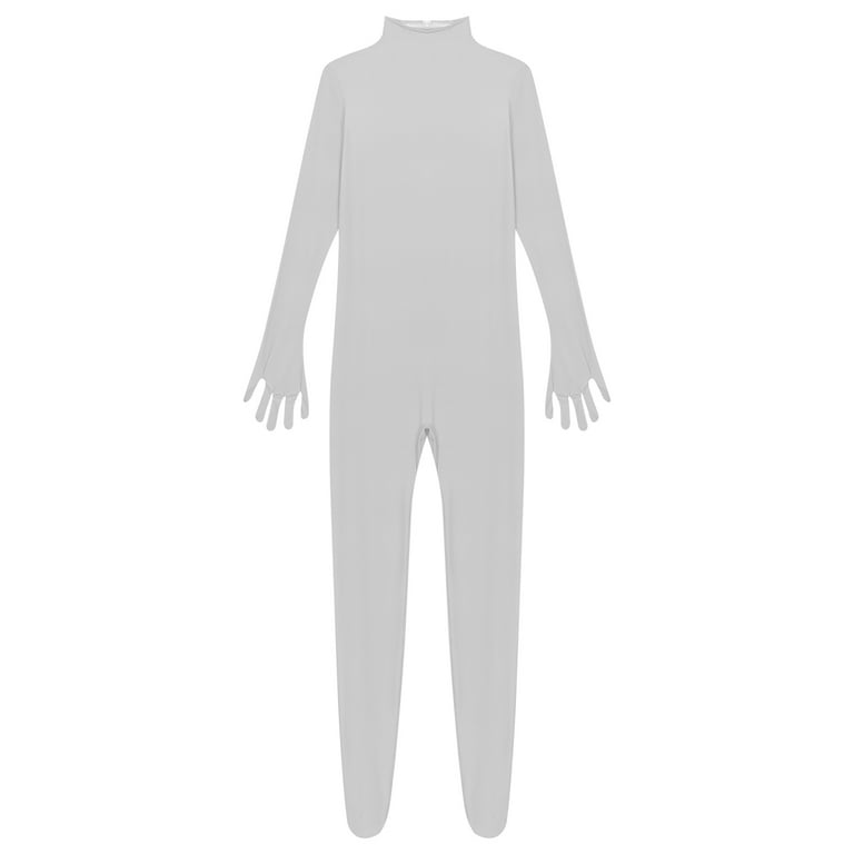 YONGHS Mens Spandex Open Face Zentai Suit Costume Back Zipper