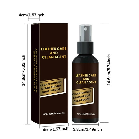 Arestory Leather Cleaner for Furniture - Cleans Conditions and Restores Leather Surfaces - UV Protectants Help Prevent Cracking or Fading of Leather Car Seats, Shoes, Purses