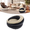 thumbnail image 4 of Inflatable Couch, Flocking Air Sofa, Simple Inflatable Chair, Blow Up Couch Fast Inflation Lounge Chair Air Lazy Sofa for Travel Camping Living Room Bedroom Reading Room, 4 of 7