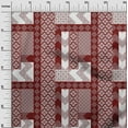 thumbnail image 3 of oneOone Cotton Poplin Red Fabric Block Sewing Material Print Fabric By The Yard 56 Inch Wide, 3 of 5