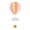 Orange, variant on Beauos Purple Hot Air Balloon Hanging Decor Paper Cloud Garland for Graduation Birthday Party Nursery Ceiling Decor (1Pcs, 7.5X7In)