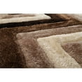 thumbnail image 2 of MDA Home Mateos Shag Brown/Cream/Black Polyester Area Rug - 7' X 7' Round, 2 of 5