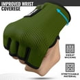 thumbnail image 4 of WYOX Quick Boxing Hand Wraps MMA Inner Gloves Wraps Compression Half Finger Bandages for Fitness, Training & Resistance (Army Green ‑ L/XL), 4 of 8